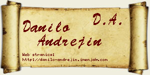 Danilo Andrejin vizit kartica